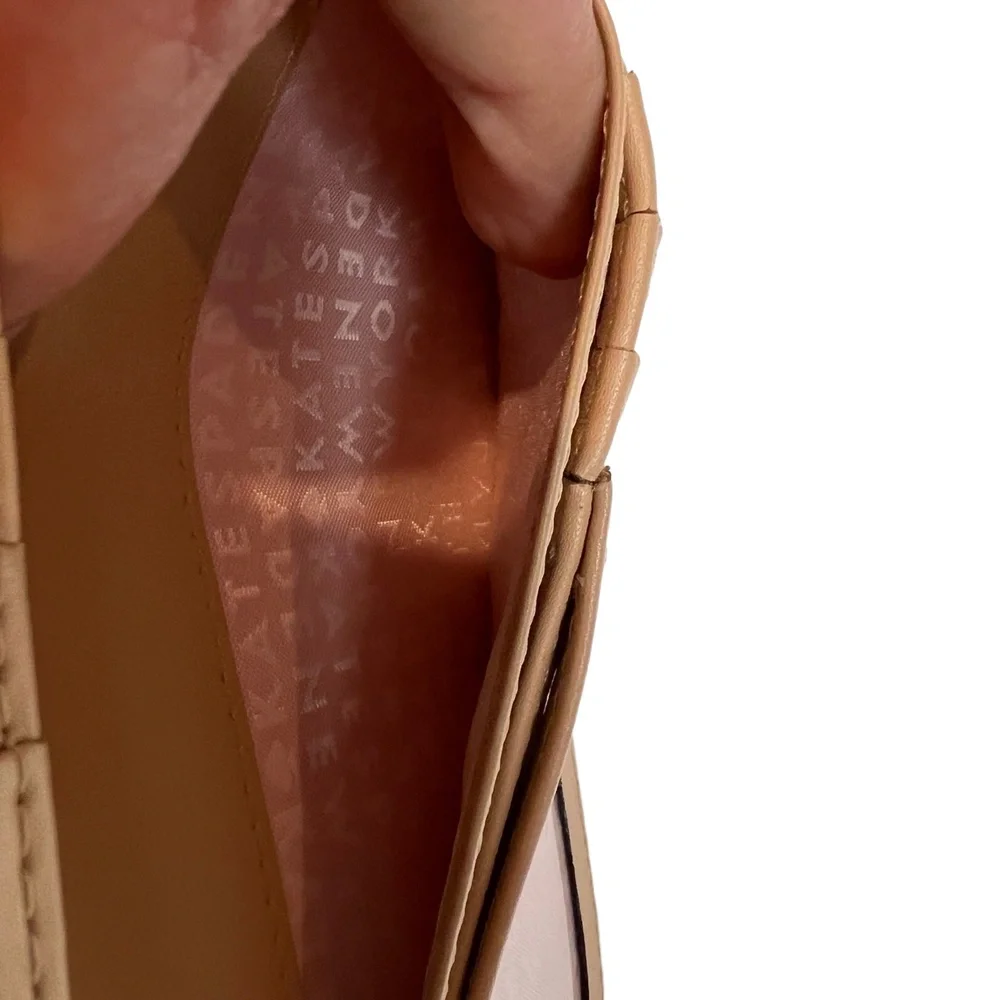 Kate Spade Cameron‎ Large Slim Bifold Wallet with Button Snap Closure Blush Pink